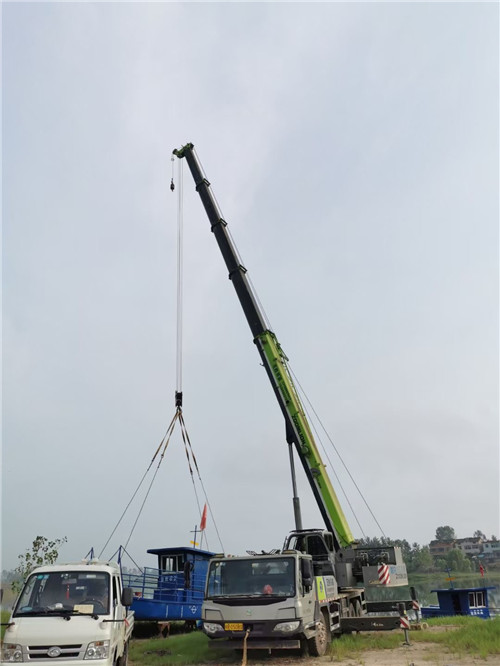 宁明县桥梁建设吊装案例